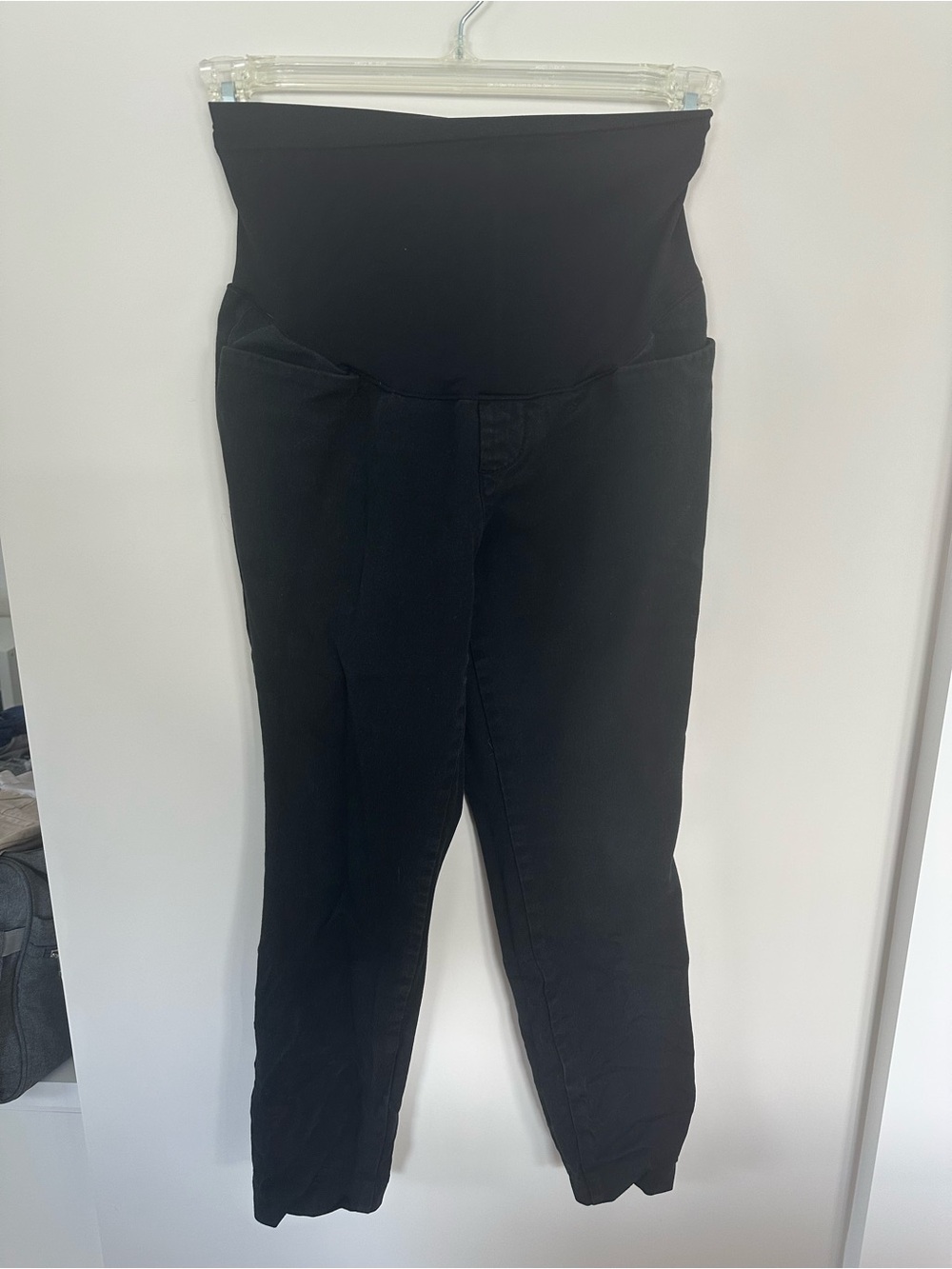 Old Navy Black High-Rise Maternity Pants with Belly Panel